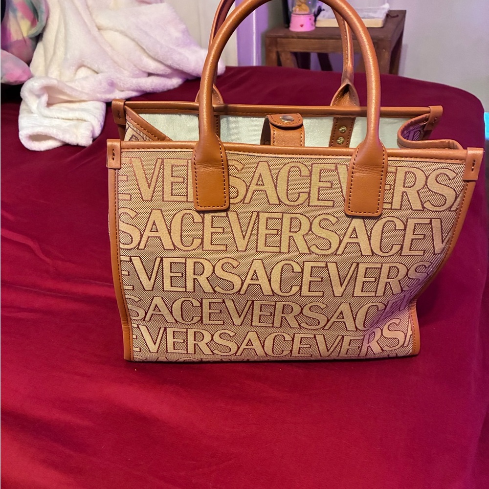 Versace Brown Tote Bag